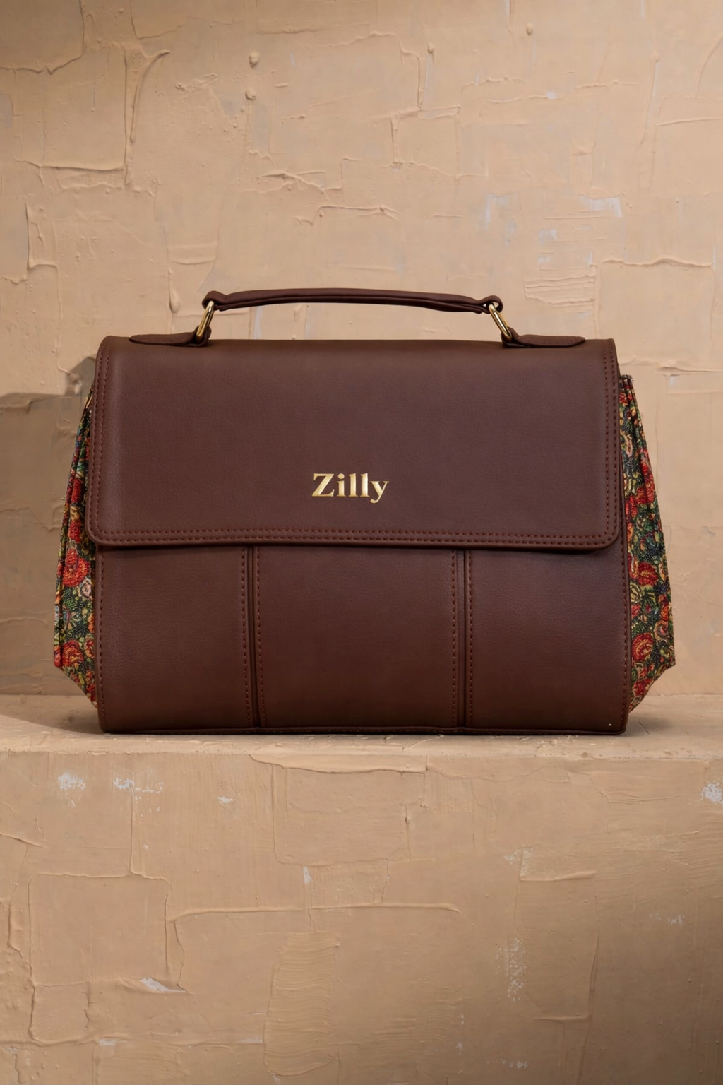 Zilly. Satchel Executive Bag | VALLARI ROYALE pattern