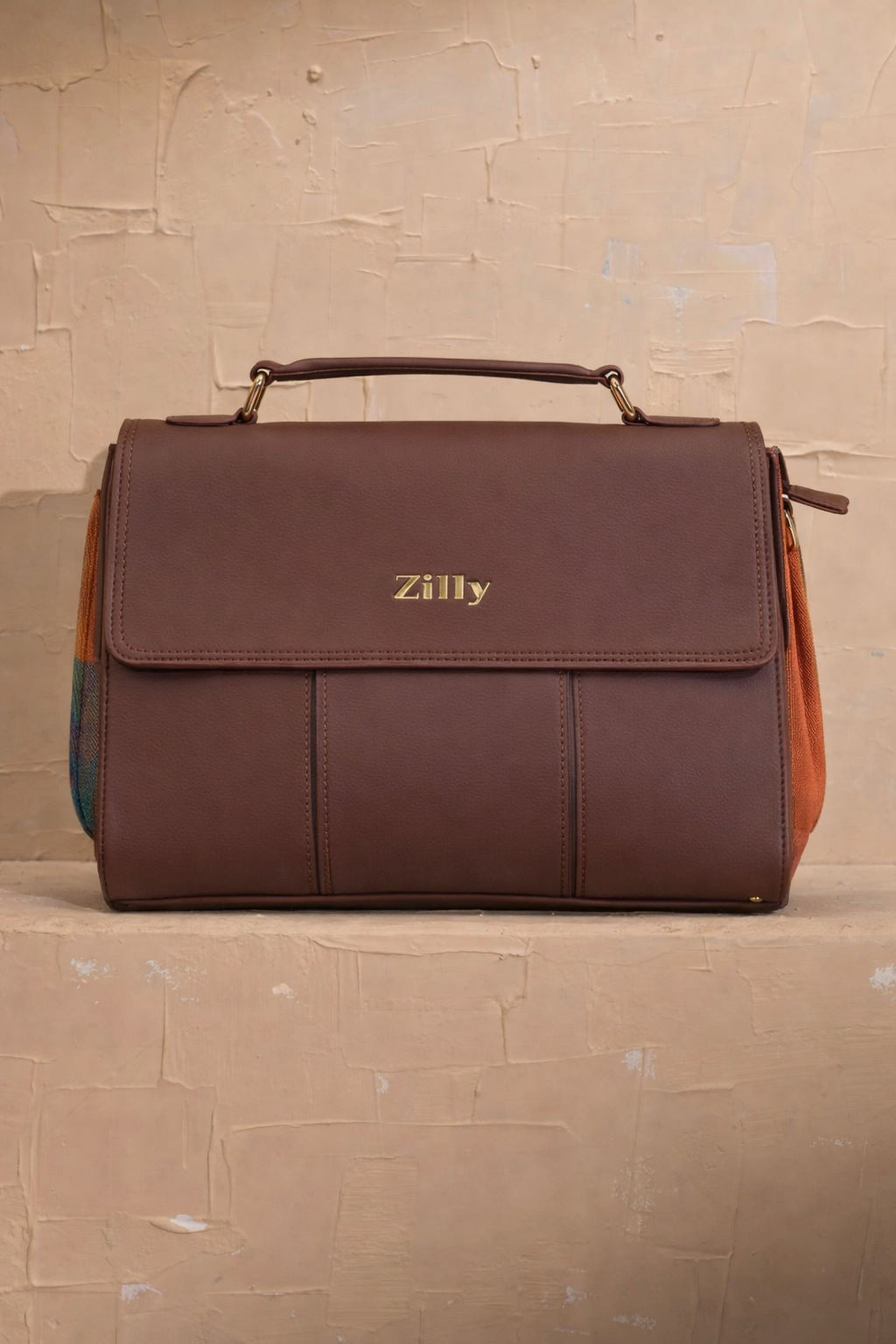 Zilly. Satchel Executive Bag | SEMBARUTHI WEAVE pattern