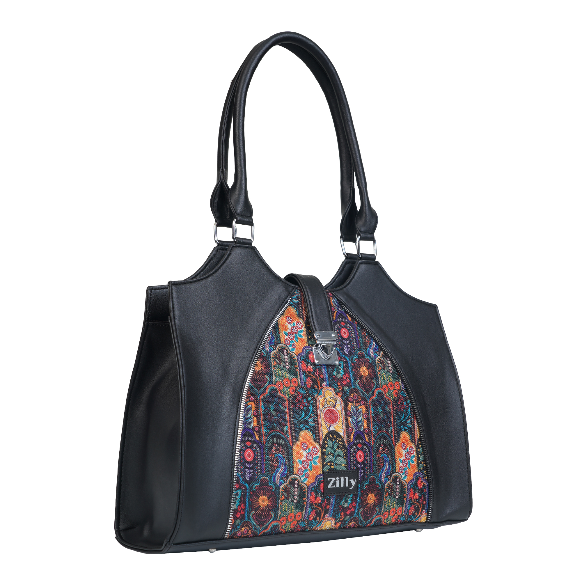 Zilly Vana Carryall laptop bag | Chithira Malligai Jaal pattern