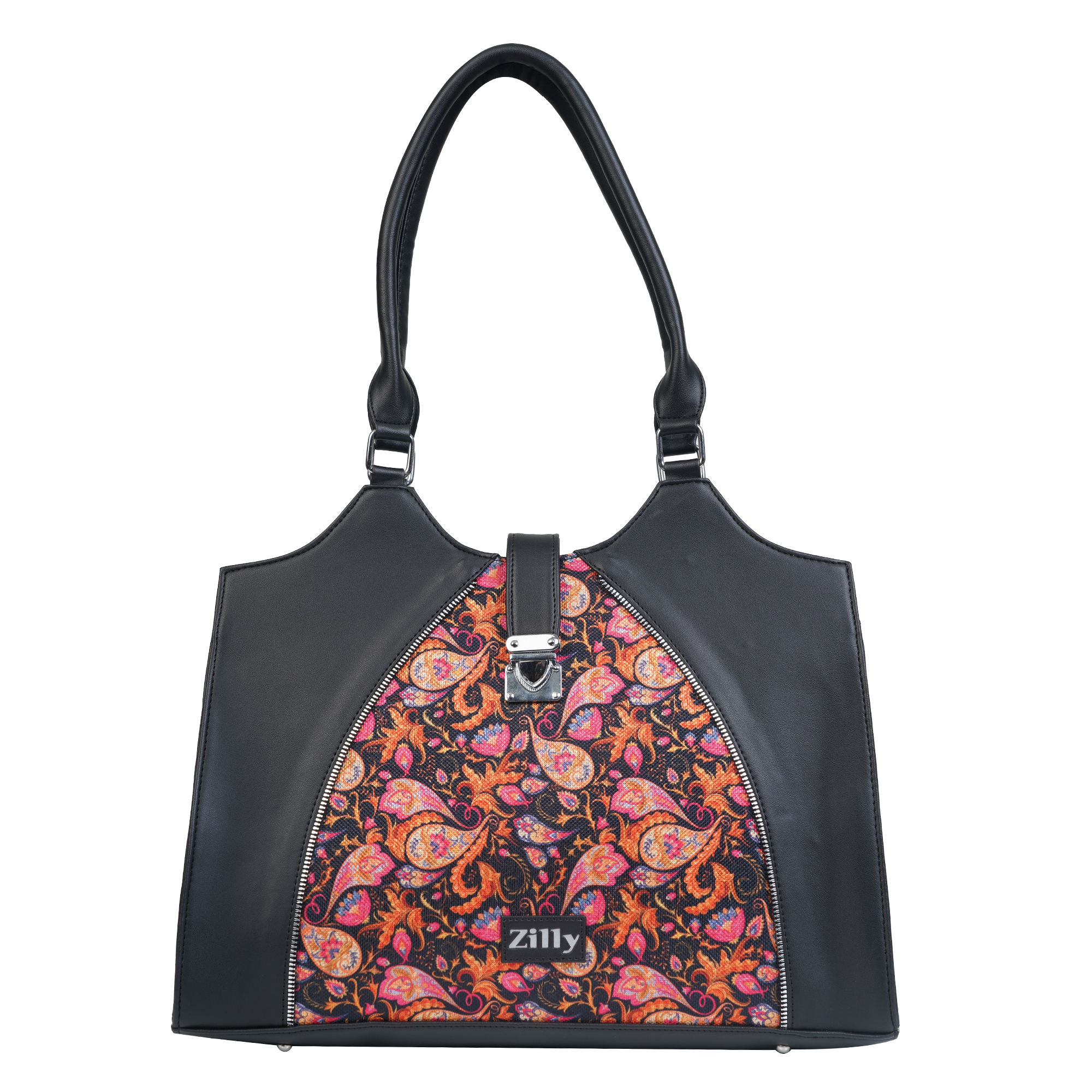 Zilly Vana Carryall laptop bag | Kungumam jaal pattern