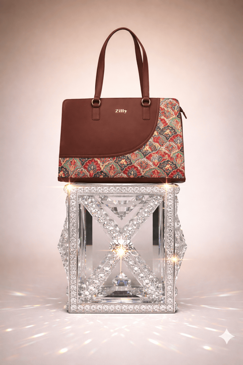 Zilly Women’s office Essential Bag | VALLARI ROYALE pattern