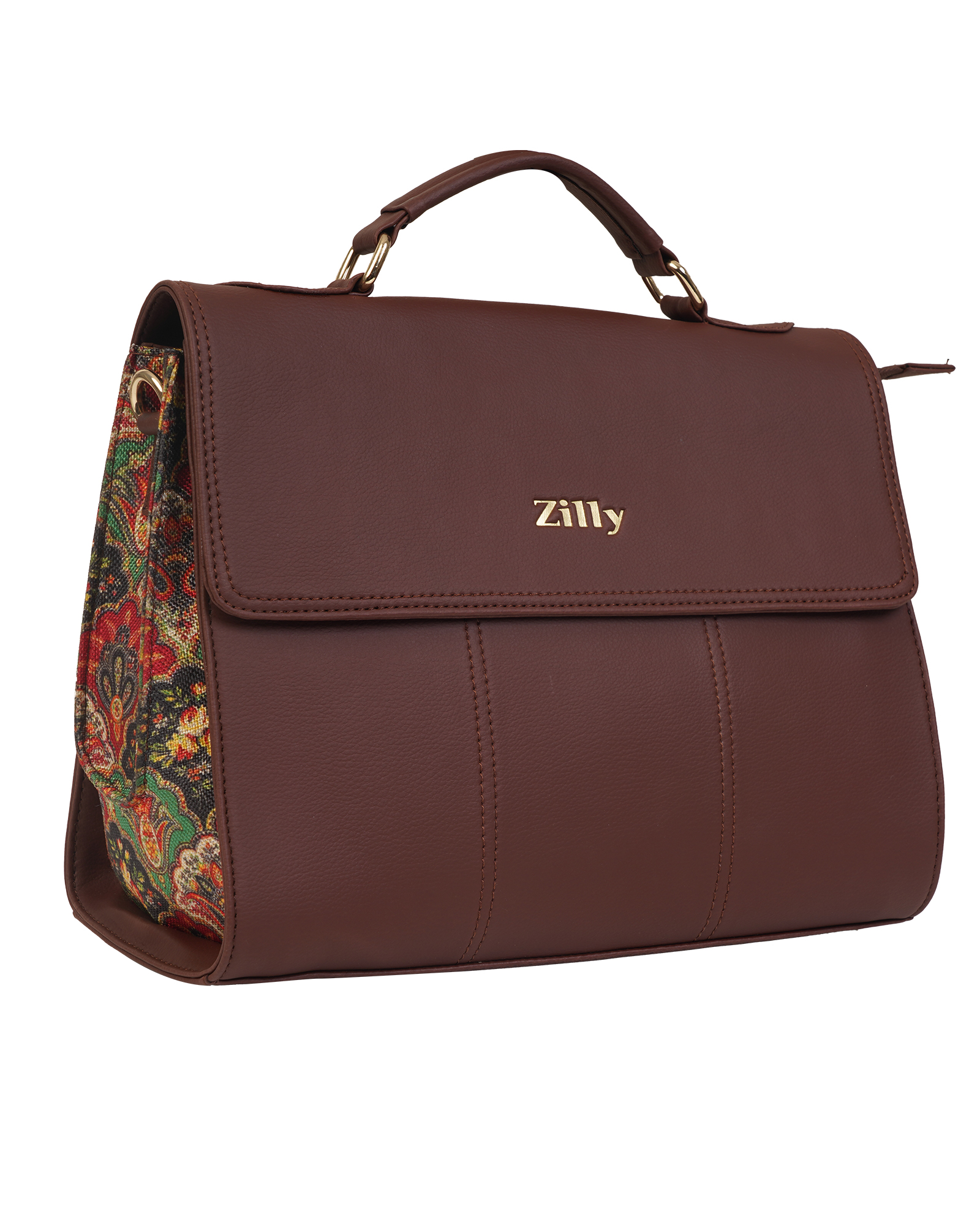 Zilly Executive satchel bag -VALLARI ROYALE pattern