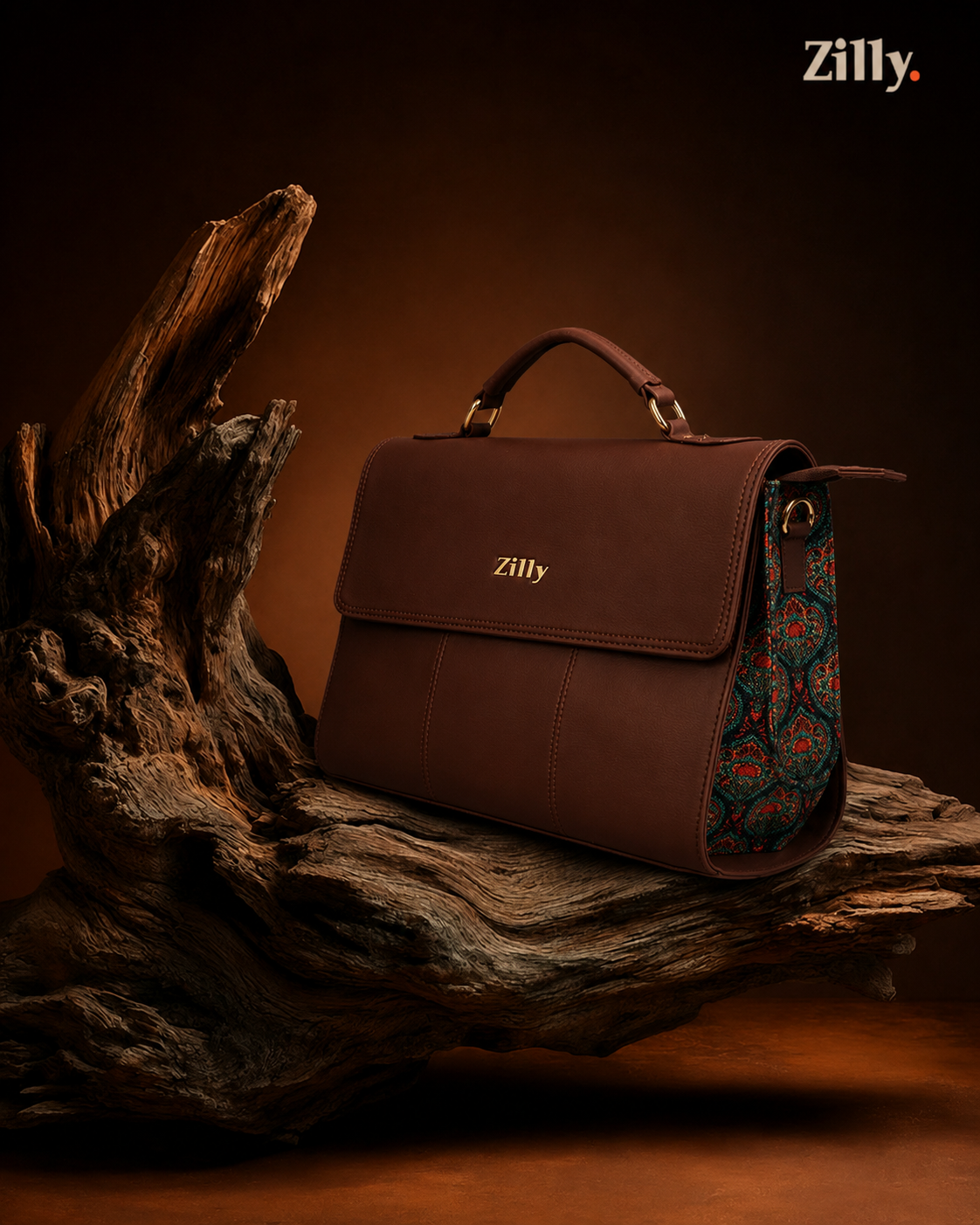 Zilly. Executive Satchel Bag - KALAIMAGAL CRAFT pattern