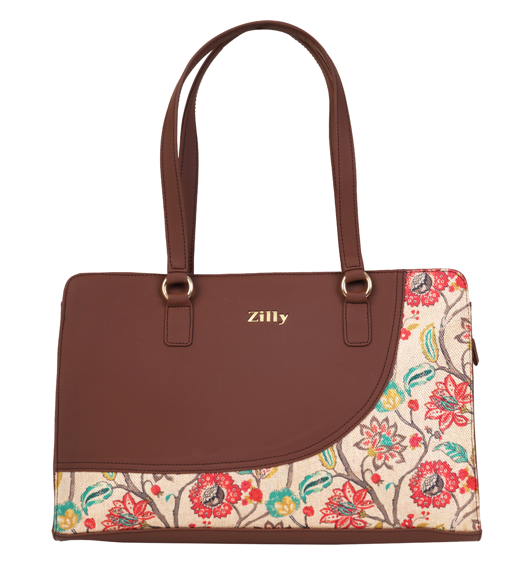 Zilly Women’s Office Essential Tote Bag-MALLIGAI BLOSSOM pattern
