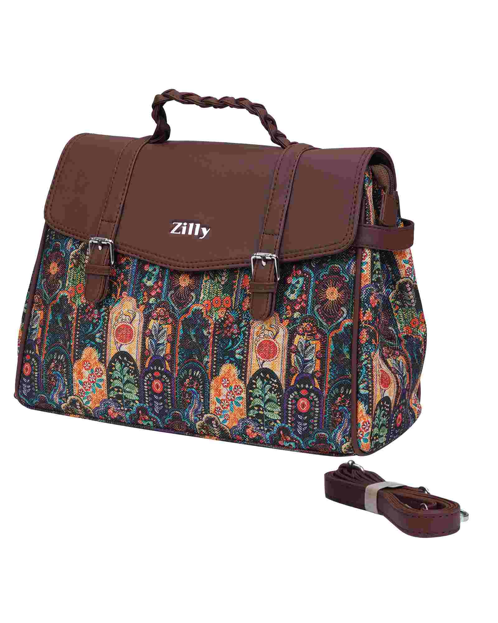 Woman's Artistic Hobo - Chithira Maaligai pattern