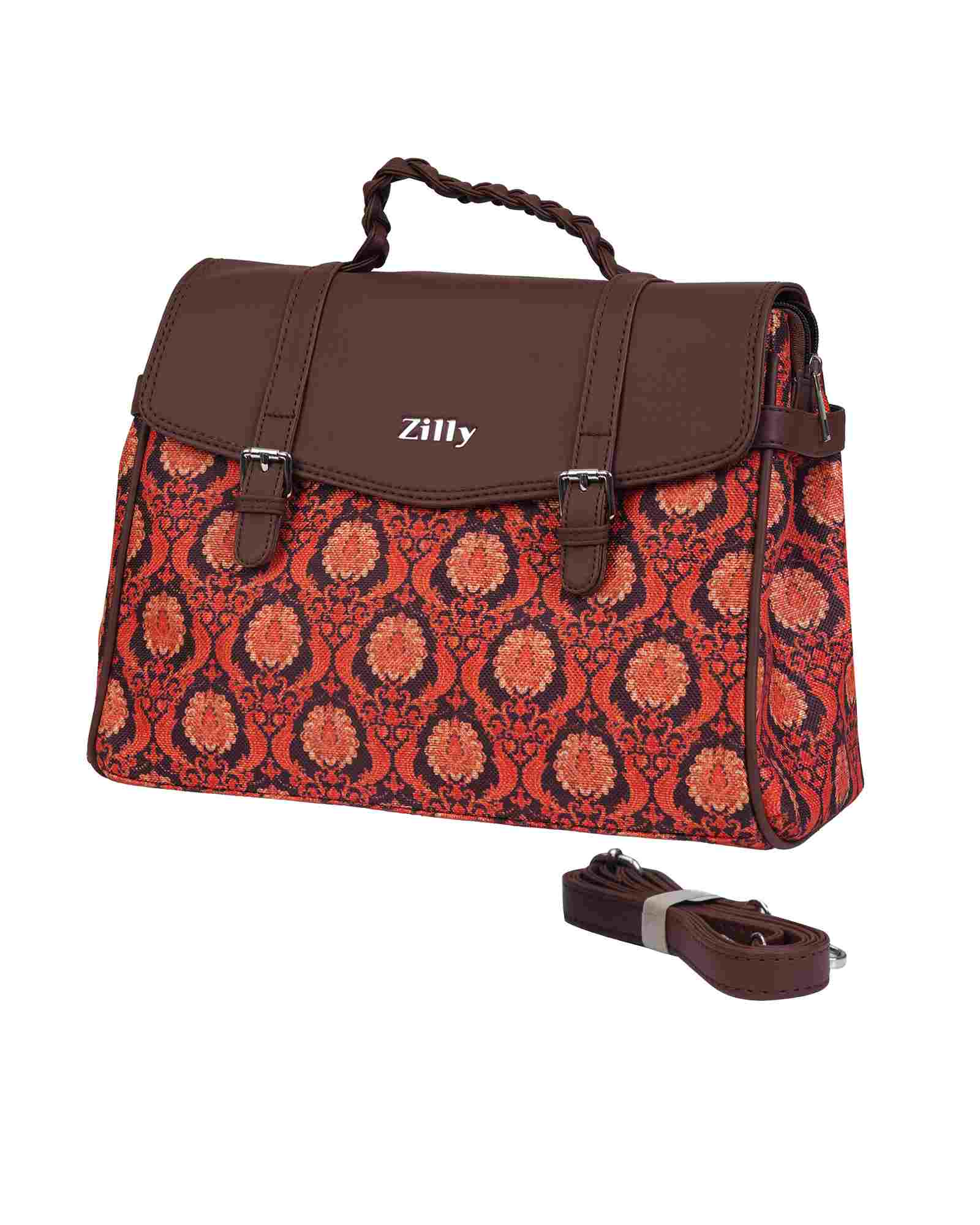 Woman's Artistic Hobo - Mayura jaalam pattern