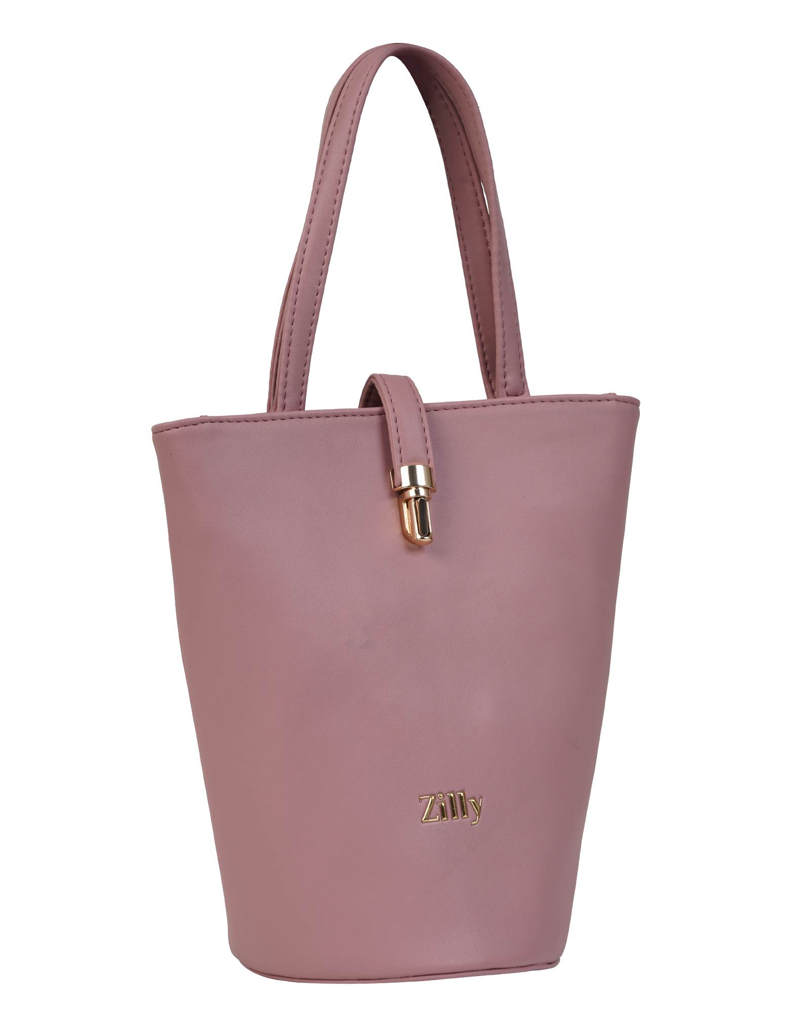 Structured bucket bag - Blush pink