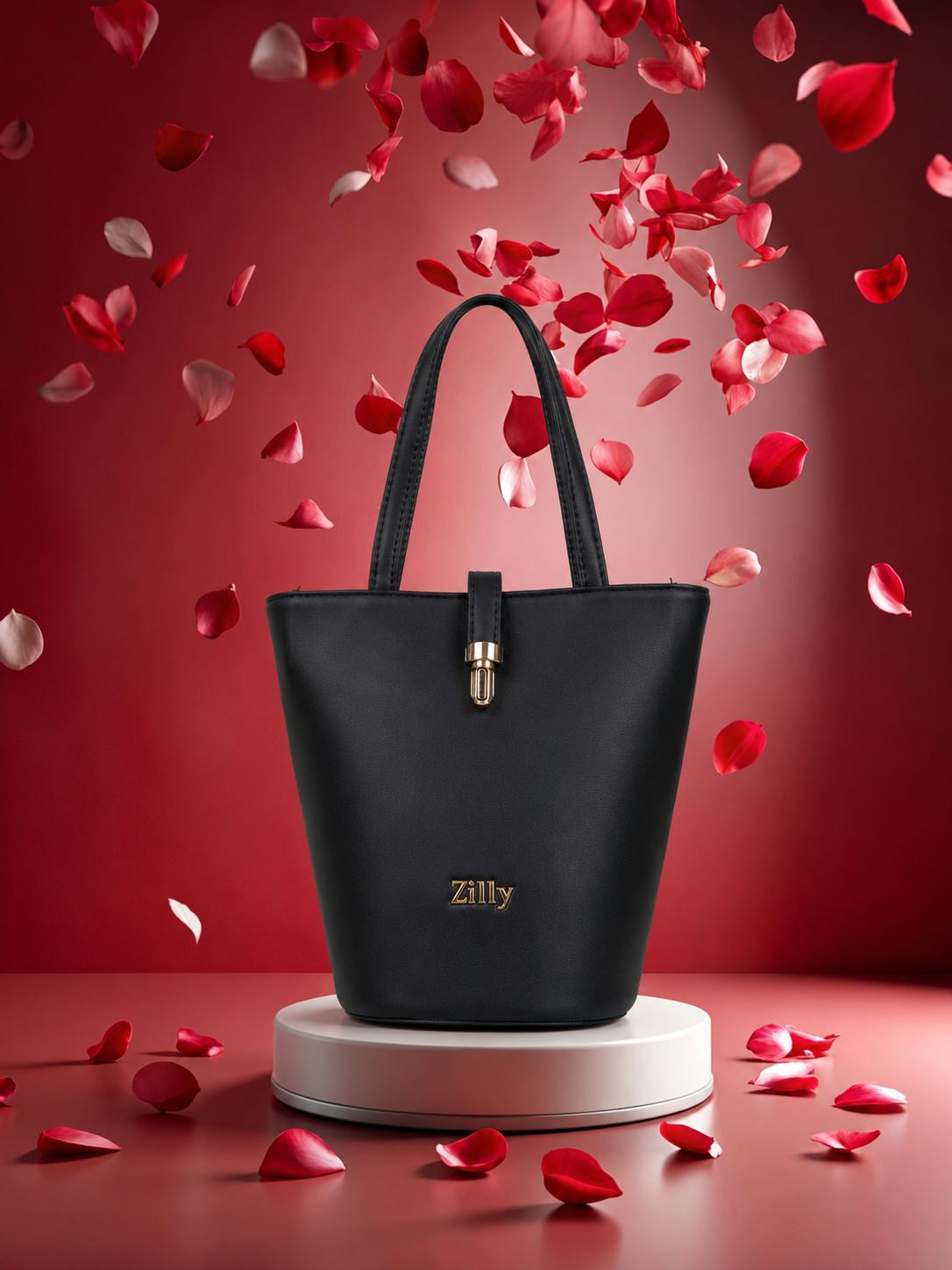 Structured bucket bag - Black