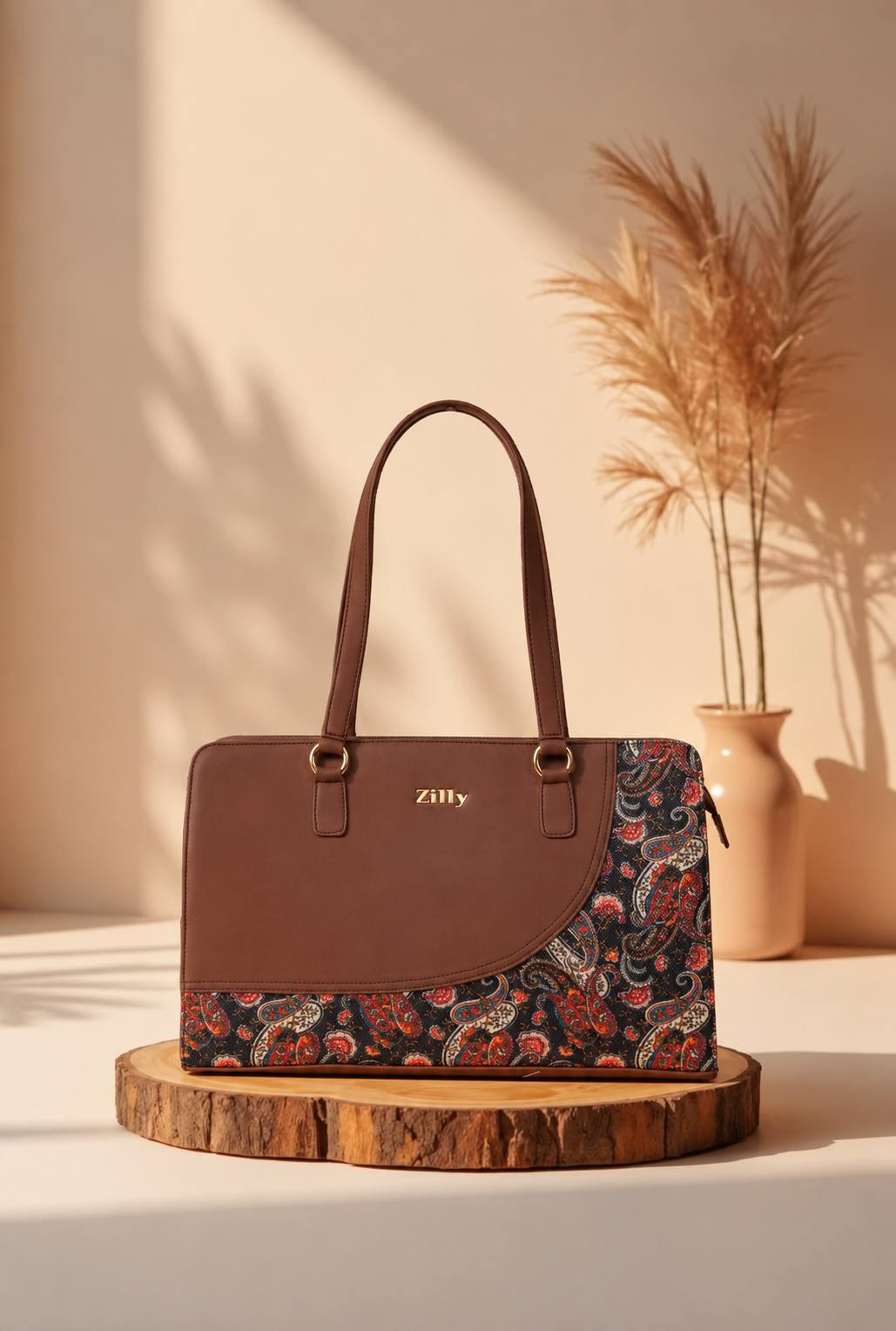 Zilly Women’s Office Essential Tote Bag -MAANGUYIL HERITAGE pattern