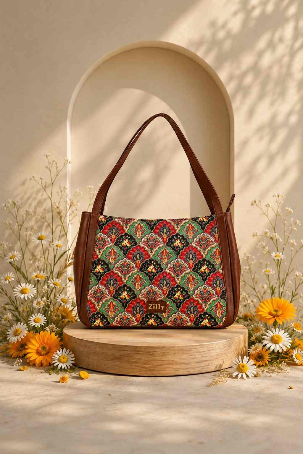 Zilly. U-boat Daily Tote woman's Handbag- Vallari royale pattern
