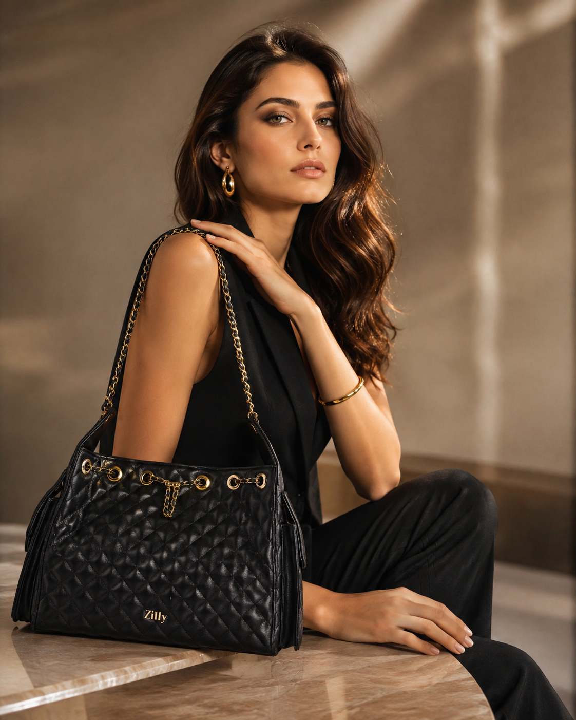 Zilly NUWA Silhouette  sling bag - Black