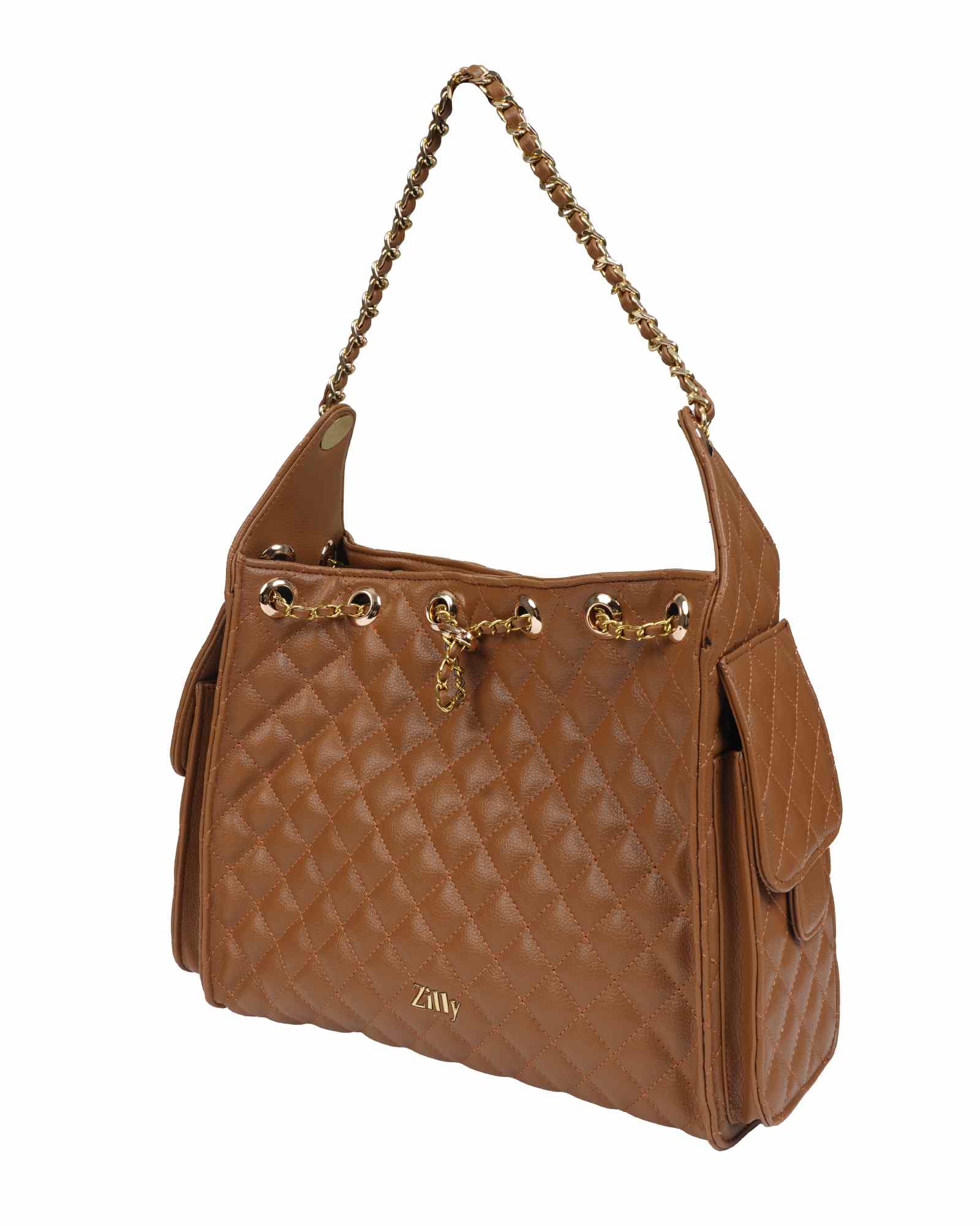NUWA Silhouette sling bag - Caramel Tan